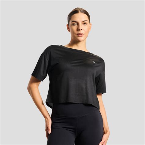 Level Up Womens Tee - Black – Boldfit