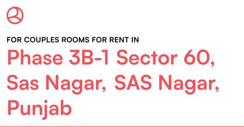 Phase 3B-1 Sector 60, Sas Nagar, SAS Nagar, Punjab... – Roomies.co.in