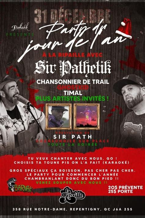 Le nouvelle an des chambranlants, La Ripaille, Repentigny, December 31 ...