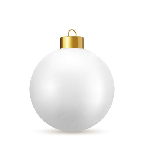White christmas ball | Premium Vector