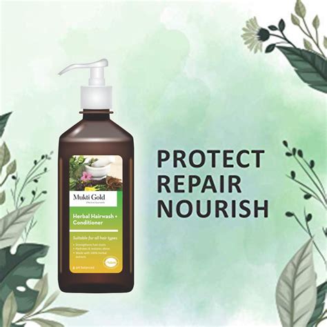 Axiom Mukti Gold Herbal Hair Wash and Conditioner 500 ml. Enriched with ...