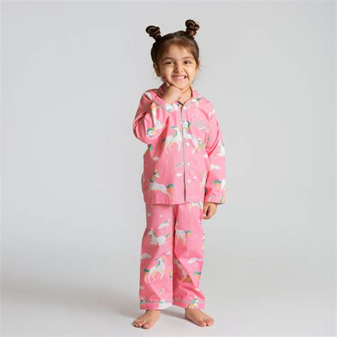 Unicorns Organic Pajama Set For Kids | Little West Street