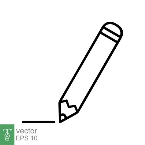 Pencil Vector Outline