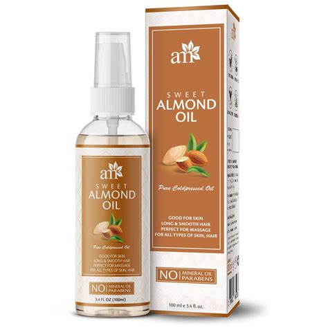 Buy AromaMusk 100% Pure Cold Pressed Sweet Almond Hair Oil For Massage ...