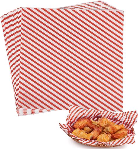 Amazon.com: GeeRic Waxed Deli Paper Sheets 12 * 12 Inch, 100 Pcs Food ...