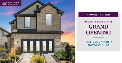Grand Opening Fall Block Party in Navasota, Pecan Lakes Estates by ...