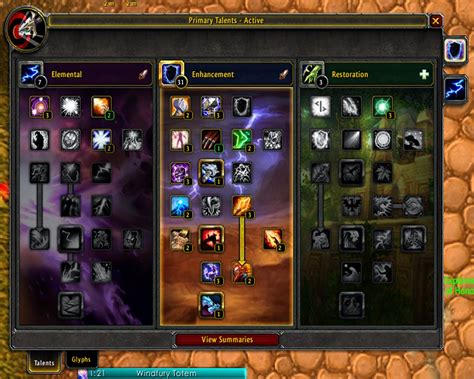 Wow of Warcraft Talents and Glyphs : PVP RESTORATION SHAMAN TALENT ...