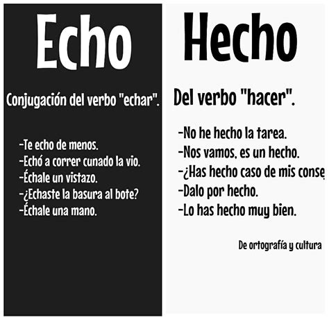 Learn Spelling: Two Different Types of Text with the Word 'Echo' in Spanish