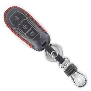 Aliens World Leather Car Smart Key Cover Case for New Ecosport ...