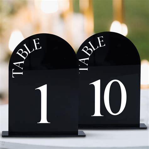 Amazon.com: Table Numbers- Wedding Table Numbers (5x7) Table Numbers 1 ...