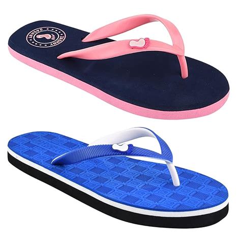 Buy Dashny Combo Pack of 2 Multicolor Comfortable Casual Slippers ...