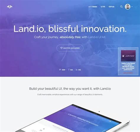 15 Html5 Landing Page Templates - Wordpress Blogger Website
