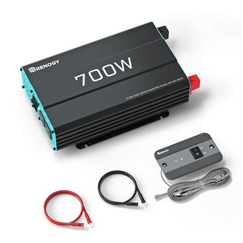 Renogy 700W Pure Sine Wave Inverter 12V DC to 120V AC Converter for ...