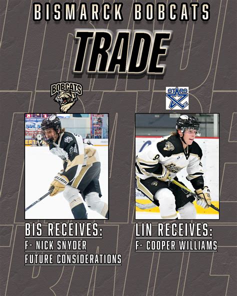 Bobcats Complete Trade with Stars of USHL, Robertson Cup Champion ...