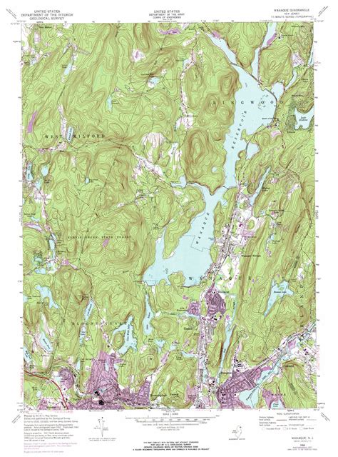 Wanaque topographic map 1:24,000 scale, New Jersey