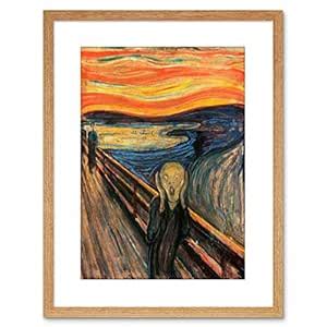9x7 '' Edvard Munch Scream Old Master Reproduction Framed Art Print ...
