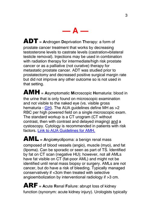SOLUTION: Urology abbreviations - Studypool