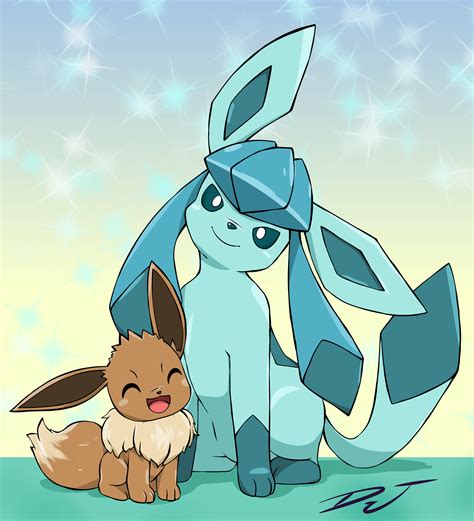 [OC] eevee glaceon fanart : r/pokemon