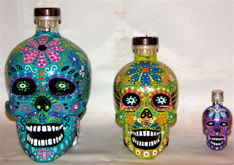crystal head vodka painted skulls by Just Jill | Sugar skull artwork ...