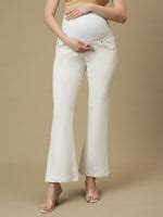 Buy Maternity White Bootcut Jeans