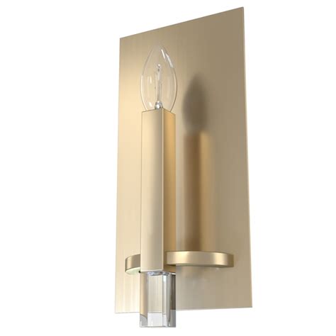 Hunter Sunjai 3.25-in W 1-Light Satin Gold Modern/Contemporary LED Wall ...