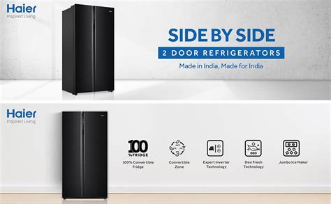 Haier 630 L Double Door Side By Side Refrigerators, Expert Inverter ...