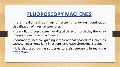 lesson about the different types of xray machines | PPTX