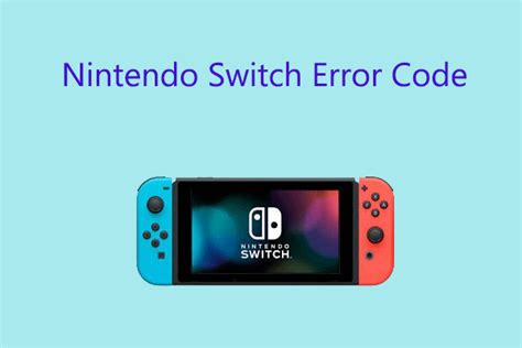 Image result for Nintendo Switch Error Code