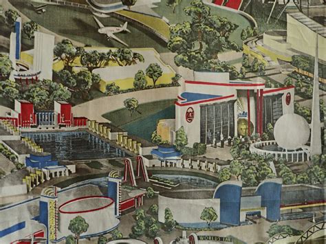 1939 New York World’s Fair Photoprint Piece | AntiqueFabric.com