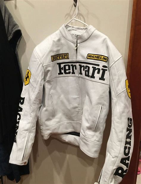 Ferrari F1 Racing Jacket Men Cowhide Leather Formula Man F1 - Etsy