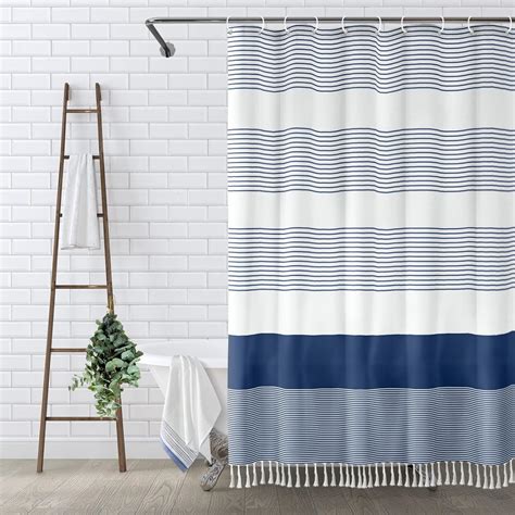 Navy And Blue Shower Curtain at Debra Masters blog