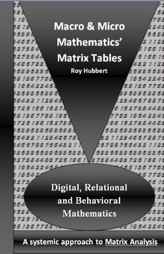 Macro and Micro Mathematics' Matrix Tables eBook : Hubbert, Roy: Amazon ...