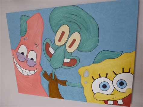 Pin by bela on inspo | Spongebob painting, Cute canvas paintings, Mini ...