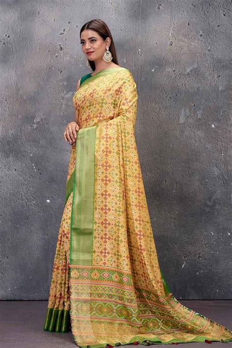 5 Yellow Silk Patola Saree Designs Perfect For The Festive Season ...