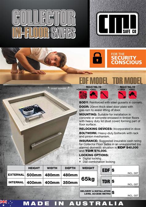 CMI Collector In Floor Safe TDR | Askwith Safe Company