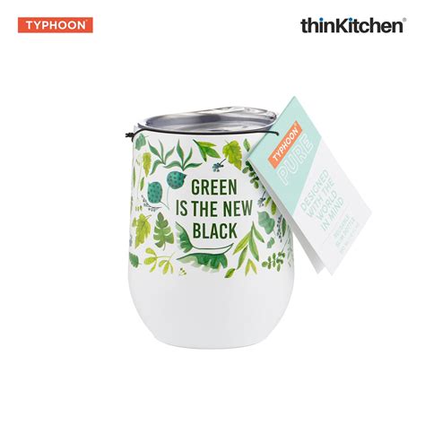 Buy Typhoon Pure Green Is The New Black Tumbler White 350ml Online at ...