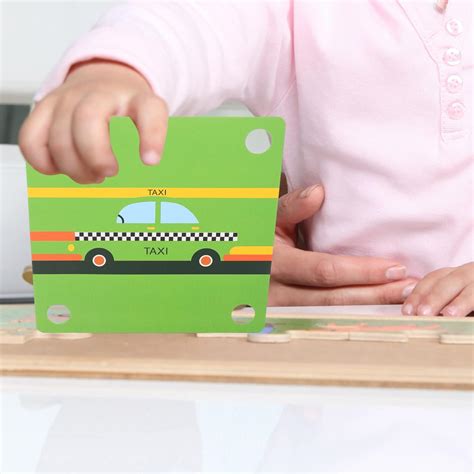 Buy Toyvian Wooden Matching Puzzles Traffic Pattern and Shadows ...