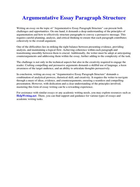 Argumentative Writing Structure 的图像结果