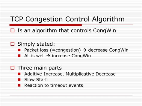 Image result for Custom Congestion Control Algorithms