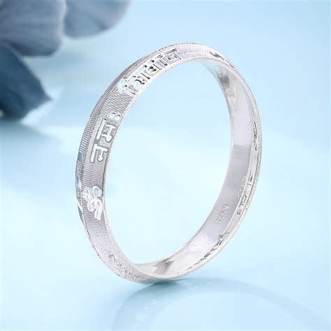 Om Namah Shivay Engraved Men’s Kada | 925 Pure Silver – Shining Silver.in