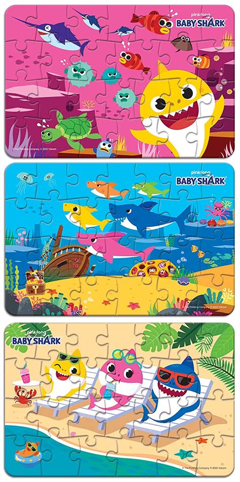 Frank Pinkfong Baby Shark 3 in 1 Puzzle 26 Pcs - StarAndDaisy