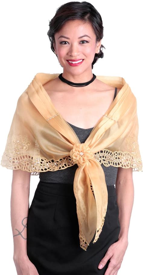 BW Filipino Buy Filipiniana Cutwork Alampay - White Online India | Ubuy