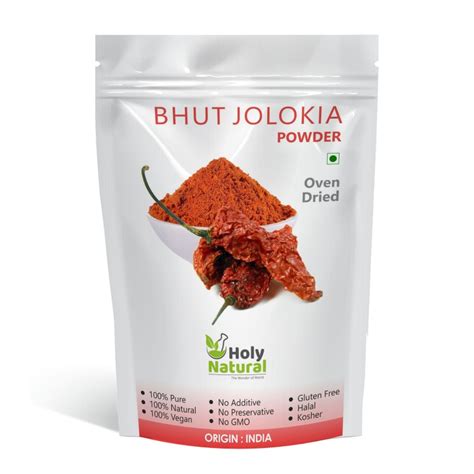 Bhut Jolokia Chilli Powder (Oven Dried)| Holy Natural