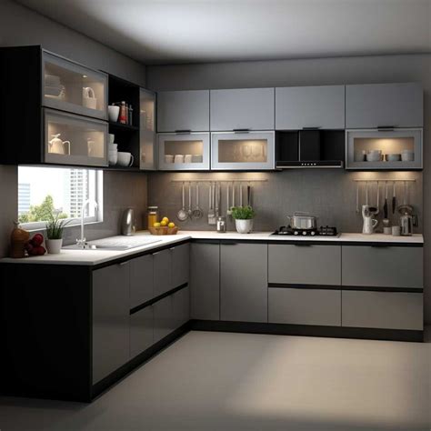 Image result for Modern Modular Kitchen Design