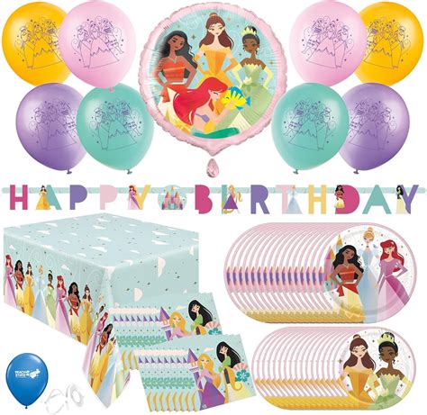 Disney Princess Birthday Party Supplies Bundle Disney Princess Plates ...