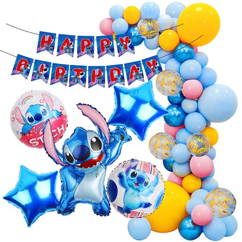 Buy Lilo Stitch Party Balloons Tomicy Birthday Party Decorations Lilo ...