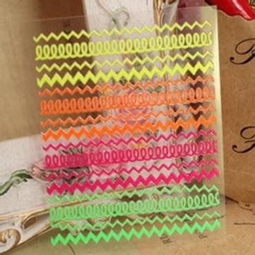 Buy Colourful Fluorescence Nail Art Sticker 3D Decal Decorations (No:#1 ...