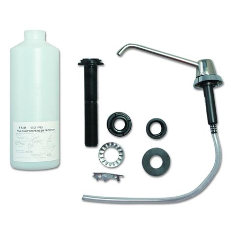 Bobrick B-8226 Lavatory-Mounted Soap Dispenser, Stainless Steel ...