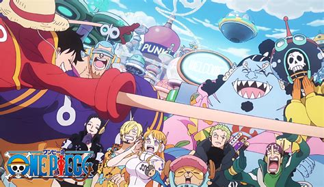 One Piece Anime Adventure HD Wallpaper: Energetic Pirate Crew Action