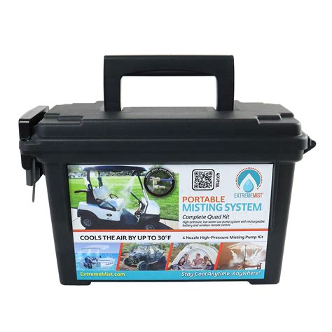 Buy EXTREMEMIST Portable Misting System - 4 Mist Nozzles and Wireless ...